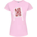 Black Lives Matter Racial Equality Sign Womens Petite Cut T-Shirt Light Pink