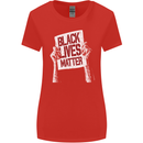 Black Lives Matter Racial Equality Sign Womens Wider Cut T-Shirt Red