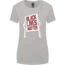 Black Lives Matter Racial Equality Sign Womens Wider Cut T-Shirt Sports Grey