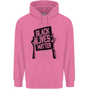 Black Lives Matter Sign Racial Equality Childrens Kids Hoodie Azalea