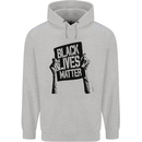 Black Lives Matter Sign Racial Equality Childrens Kids Hoodie Sports Grey