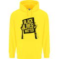 Black Lives Matter Sign Racial Equality Childrens Kids Hoodie Yellow