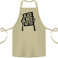 Black Lives Matter Sign Racial Equality Cotton Apron 100% Organic Khaki