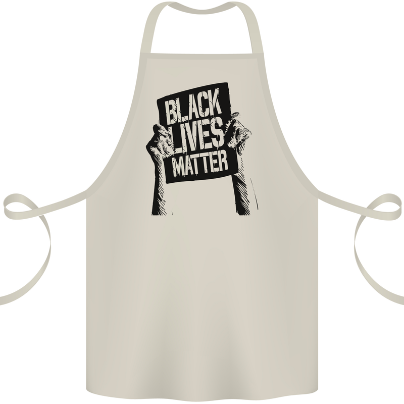 Black Lives Matter Sign Racial Equality Cotton Apron 100% Organic Natural