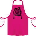Black Lives Matter Sign Racial Equality Cotton Apron 100% Organic Pink