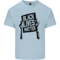 Black Lives Matter Sign Racial Equality Kids T-Shirt Childrens Light Blue