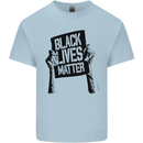 Black Lives Matter Sign Racial Equality Kids T-Shirt Childrens Light Blue