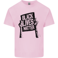 Black Lives Matter Sign Racial Equality Kids T-Shirt Childrens Light Pink