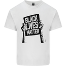 Black Lives Matter Sign Racial Equality Kids T-Shirt Childrens White