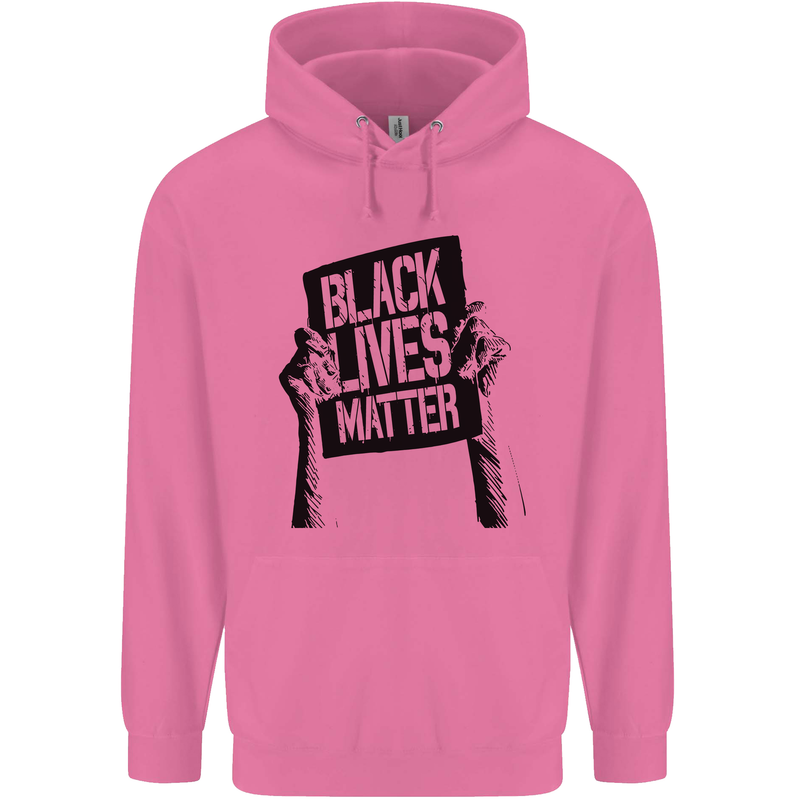 Black Lives Matter Sign Racial Equality Mens 80% Cotton Hoodie Azelea