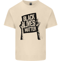 Black Lives Matter Sign Racial Equality Mens Cotton T-Shirt Tee Top Natural