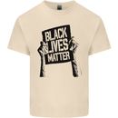 Black Lives Matter Sign Racial Equality Mens Cotton T-Shirt Tee Top Natural
