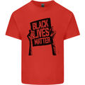 Black Lives Matter Sign Racial Equality Mens Cotton T-Shirt Tee Top Red
