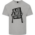 Black Lives Matter Sign Racial Equality Mens Cotton T-Shirt Tee Top Sports Grey