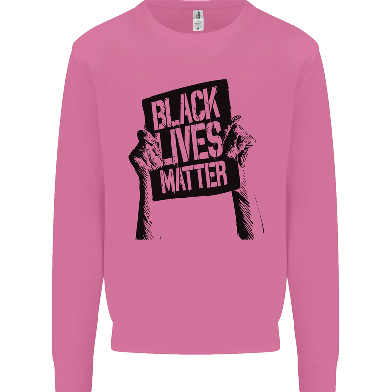 Black Lives Matter Sign Racial Equality Mens Sweatshirt Jumper Azalea