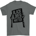 Black Lives Matter Sign Racial Equality Mens T-Shirt 100% Cotton Charcoal