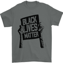 Black Lives Matter Sign Racial Equality Mens T-Shirt 100% Cotton Charcoal