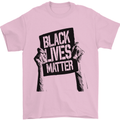 Black Lives Matter Sign Racial Equality Mens T-Shirt 100% Cotton Light Pink