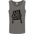 Black Lives Matter Sign Racial Equality Mens Vest Tank Top Charcoal