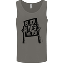 Black Lives Matter Sign Racial Equality Mens Vest Tank Top Charcoal