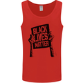 Black Lives Matter Sign Racial Equality Mens Vest Tank Top Red