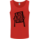 Black Lives Matter Sign Racial Equality Mens Vest Tank Top Red