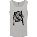 Black Lives Matter Sign Racial Equality Mens Vest Tank Top Sports Grey