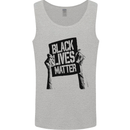 Black Lives Matter Sign Racial Equality Mens Vest Tank Top Sports Grey