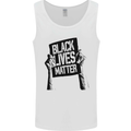 Black Lives Matter Sign Racial Equality Mens Vest Tank Top White