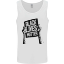 Black Lives Matter Sign Racial Equality Mens Vest Tank Top White