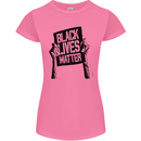 Black Lives Matter Sign Racial Equality Womens Petite Cut T-Shirt Azalea