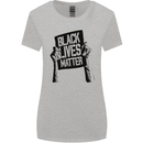 Black Lives Matter Sign Racial Equality Womens Wider Cut T-Shirt Sports Grey
