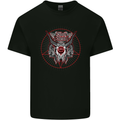 Black Metal Demonic Skull Heavy Metal Kids T-Shirt Childrens Black