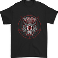 Black Metal Demonic Skull Heavy Metal Mens T-Shirt 100% Cotton Black
