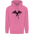 Black Mothman Mens 80% Cotton Hoodie Azelea