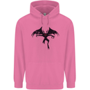 Black Mothman Mens 80% Cotton Hoodie Azelea