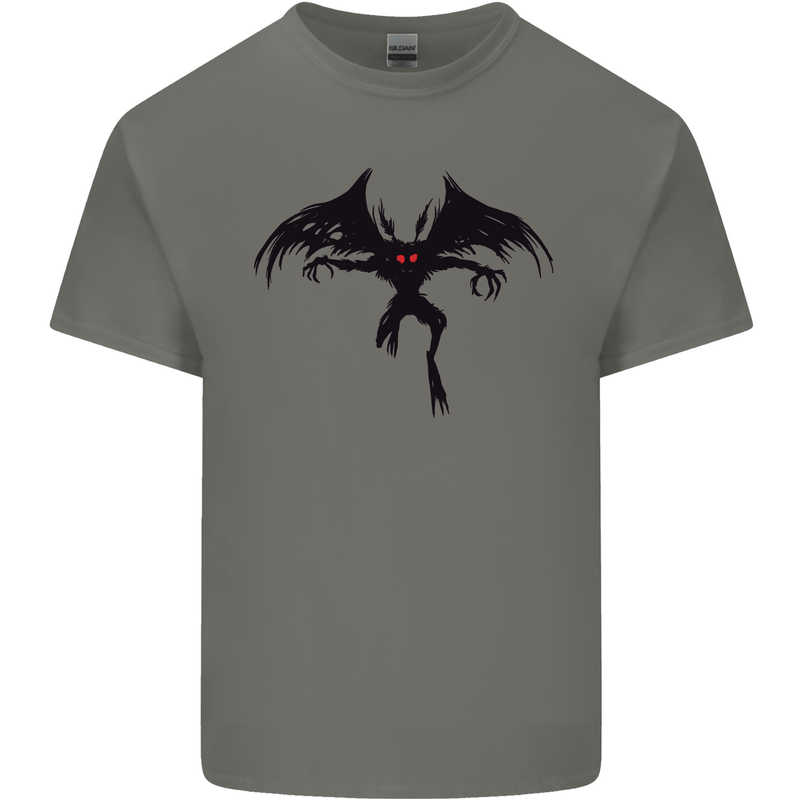 Black Mothman Mens Cotton T-Shirt Tee Top Charcoal