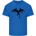 Black Mothman Mens Cotton T-Shirt Tee Top Royal Blue