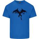 Black Mothman Mens Cotton T-Shirt Tee Top Royal Blue