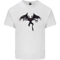 Black Mothman Mens Cotton T-Shirt Tee Top White
