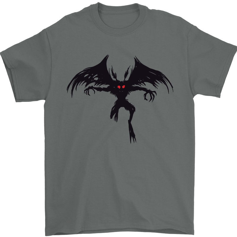 Black Mothman Mens T-Shirt 100% Cotton Charcoal