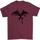 Black Mothman Mens T-Shirt 100% Cotton Maroon