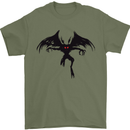 Black Mothman Mens T-Shirt 100% Cotton Military Green