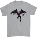 Black Mothman Mens T-Shirt 100% Cotton Sports Grey