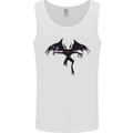 Black Mothman Mens Vest Tank Top White