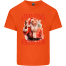 Black Santa Claus African Pride Christmas Kids T-Shirt Childrens Orange