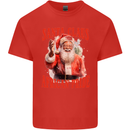 Black Santa Claus African Pride Christmas Kids T-Shirt Childrens Red