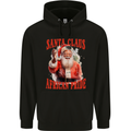 Black Santa Claus African Pride Christmas Mens 80% Cotton Hoodie Black