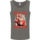 Black Santa Claus African Pride Christmas Mens Vest Tank Top Charcoal