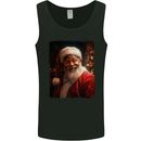 Black Santa Claus Christmas Xmas Mens Vest Tank Top Black